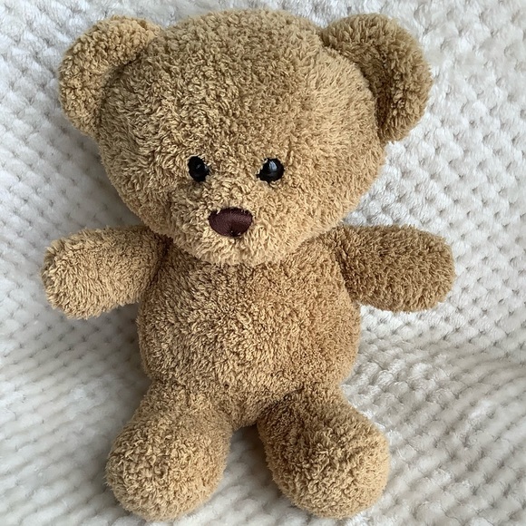 Old Navy Plush Tan Bear Stuffed Animal Toy Embroidered Nose - Picture 2 of 11